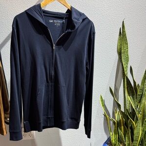 Men’s Georg Roth Navy Pima Cotton Full Zip Hoodie